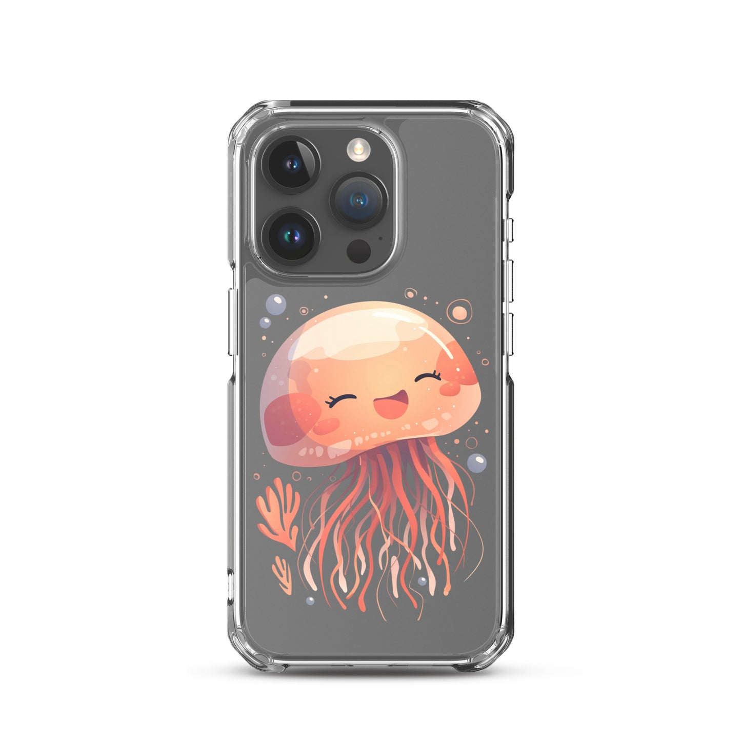 Smiling jellyfish kawaii Clear Case for iPhone®