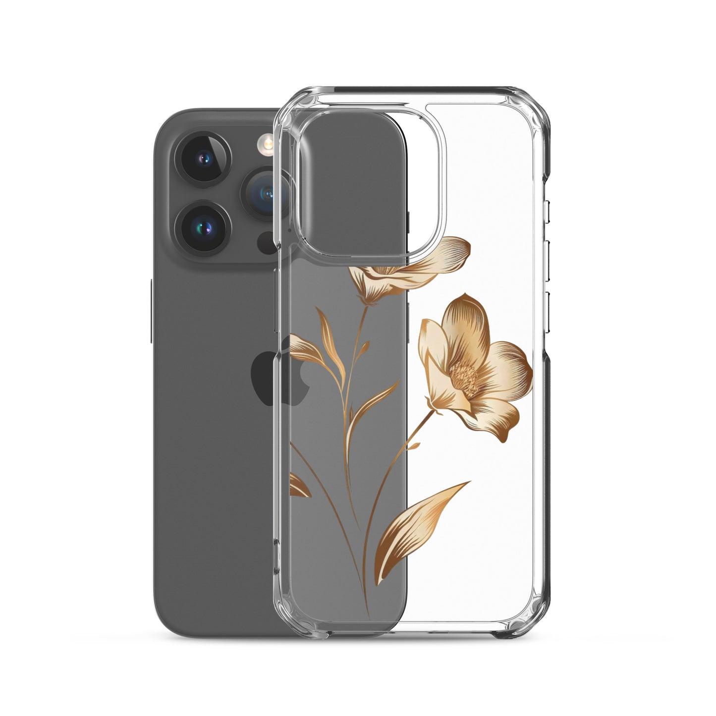 Golden flowers bunch Clear Case for iPhone®