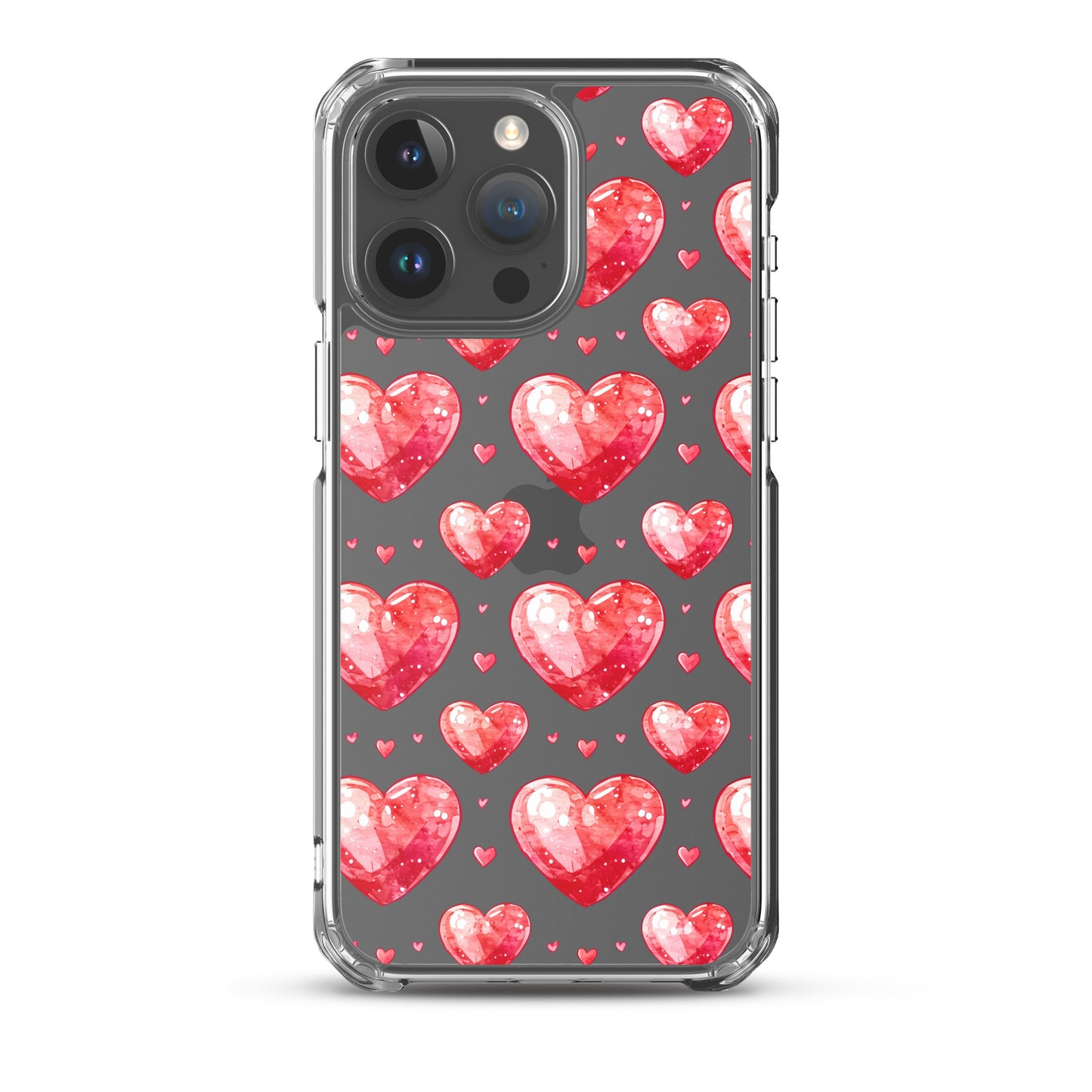 Watercolor hearts tile Clear Case for iPhone® - Maddrick