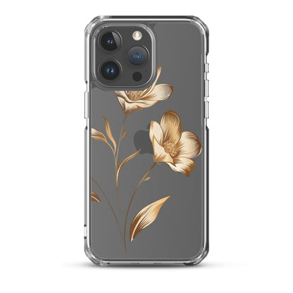 Golden flowers bunch Clear Case for iPhone®