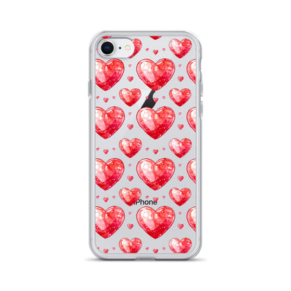 Watercolor hearts tile Clear Case for iPhone® - Maddrick