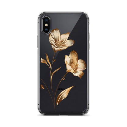 Golden flowers bunch Clear Case for iPhone®