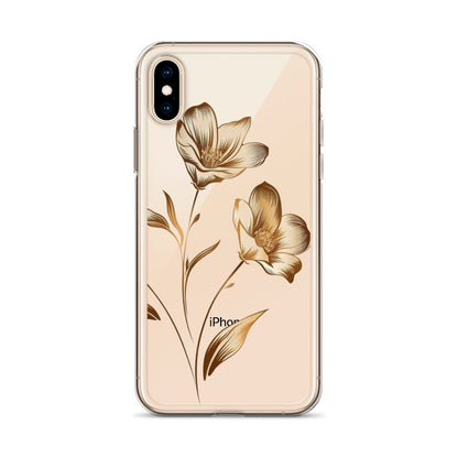 Golden flowers bunch Clear Case for iPhone®