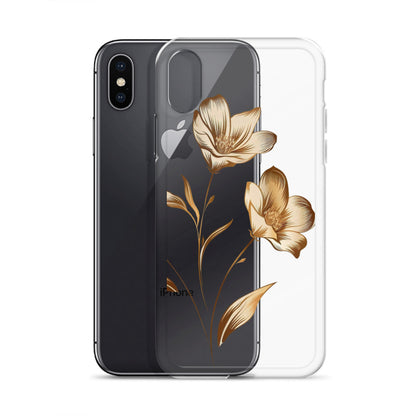 Golden flowers bunch Clear Case for iPhone®