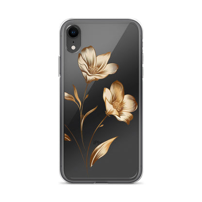 Golden flowers bunch Clear Case for iPhone®