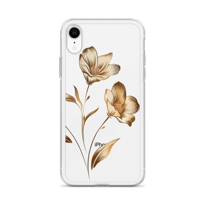 Golden flowers bunch Clear Case for iPhone®