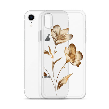 Golden flowers bunch Clear Case for iPhone®