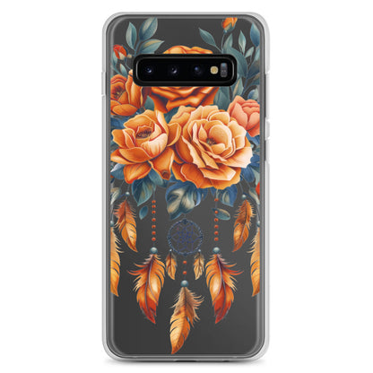 Coque transparente attrape-rêves roses pour Samsung®