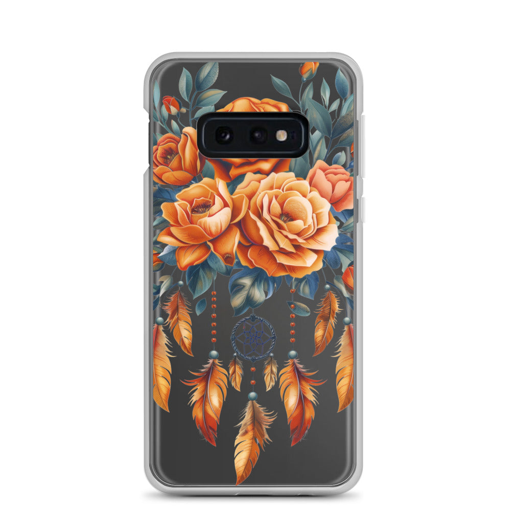 Coque transparente attrape-rêves roses pour Samsung®