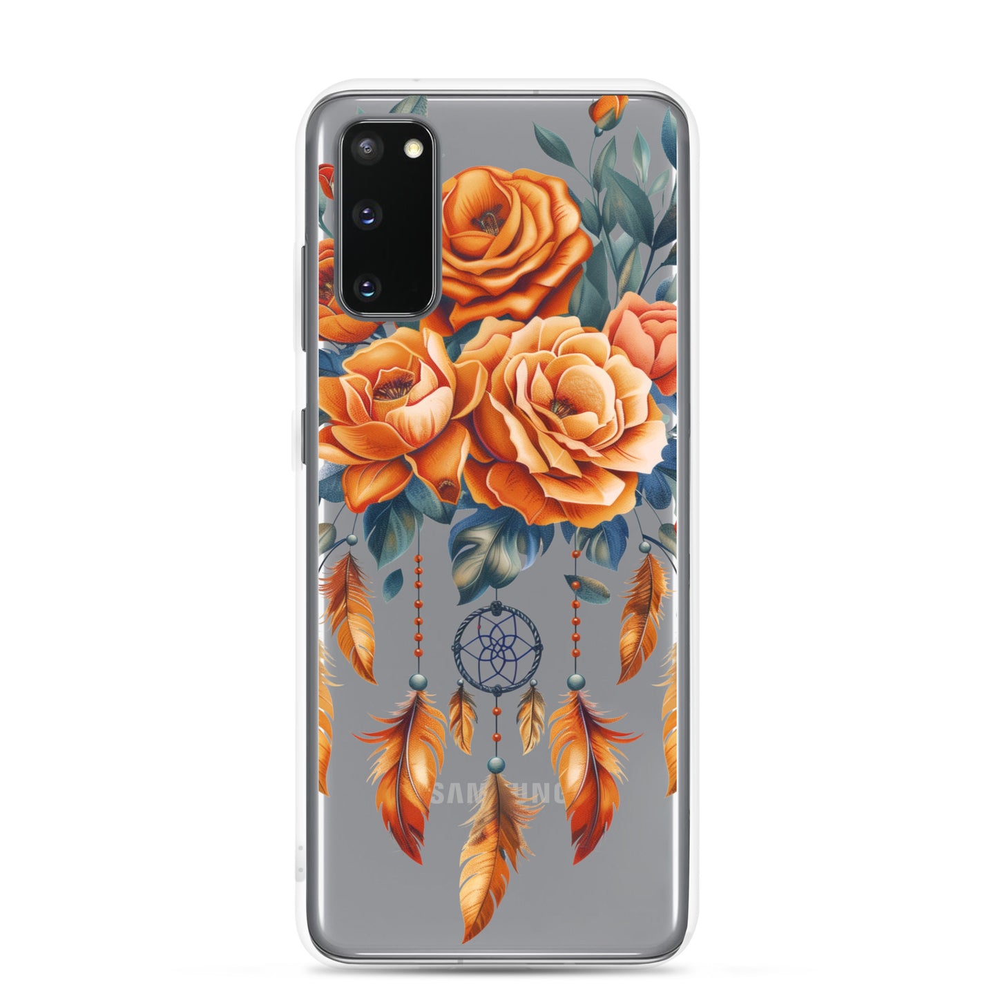 Coque transparente attrape-rêves roses pour Samsung®