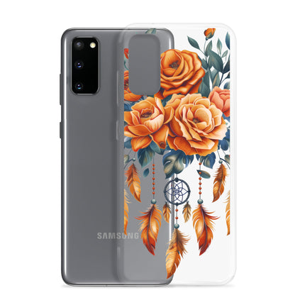 Coque transparente attrape-rêves roses pour Samsung®