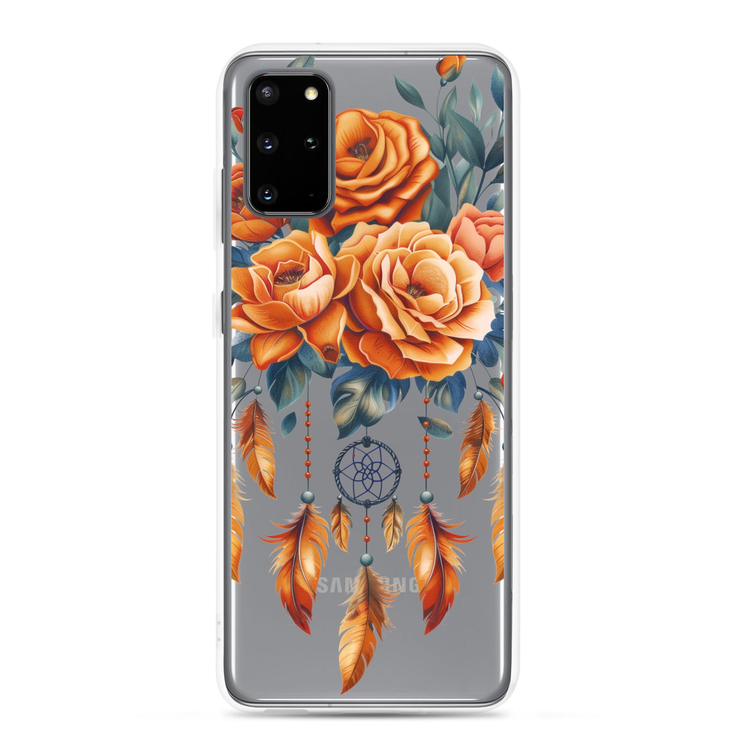 Coque transparente attrape-rêves roses pour Samsung®