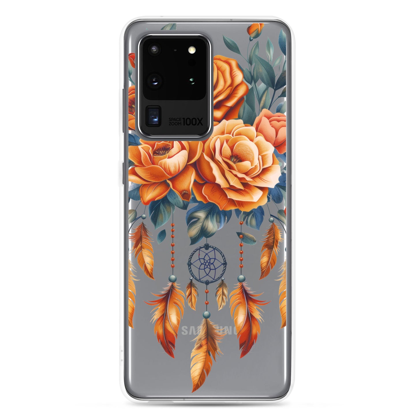 Coque transparente attrape-rêves roses pour Samsung®