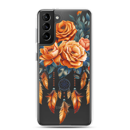 Coque transparente attrape-rêves roses pour Samsung®