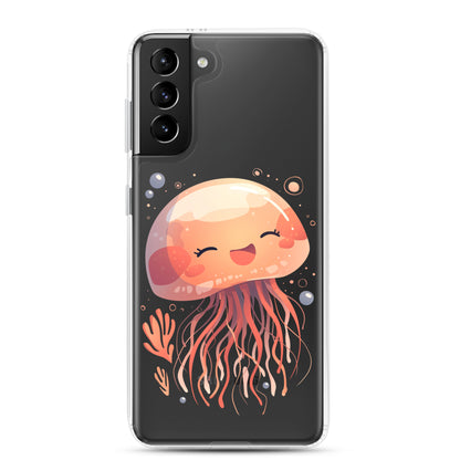 Smiling jellyfish kawaii Clear Case for Samsung®