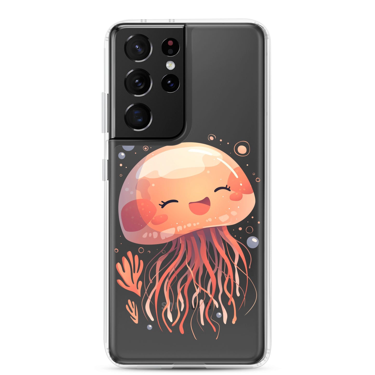 Smiling jellyfish kawaii Clear Case for Samsung®