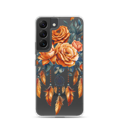 Coque transparente attrape-rêves roses pour Samsung®