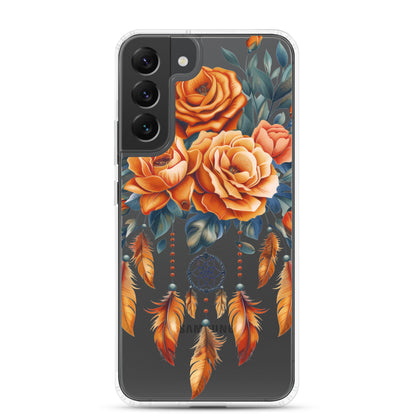 Coque transparente attrape-rêves roses pour Samsung®