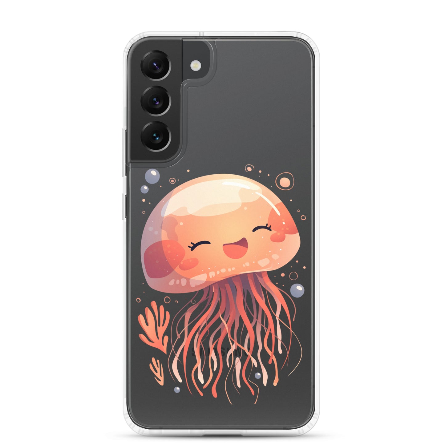 Smiling jellyfish kawaii Clear Case for Samsung®