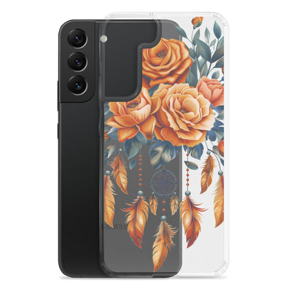 Coque transparente attrape-rêves roses pour Samsung®