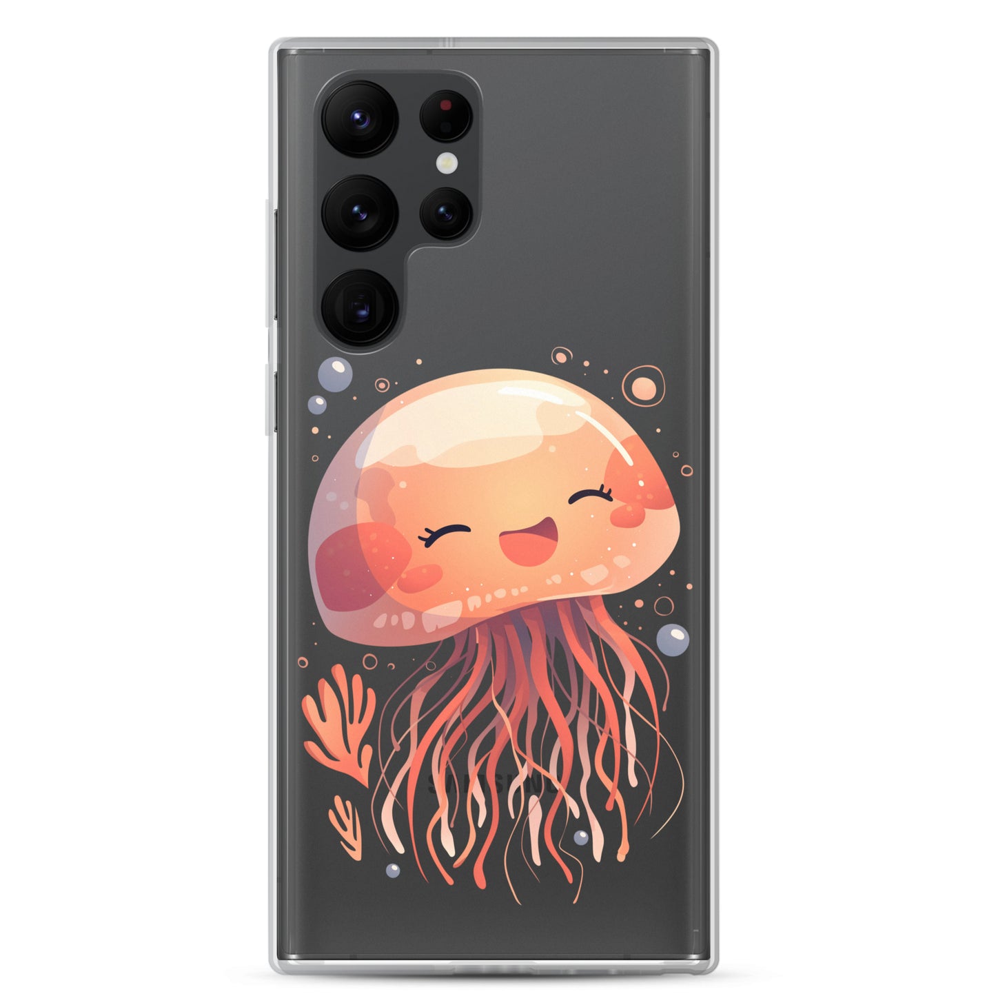 Smiling jellyfish kawaii Clear Case for Samsung®