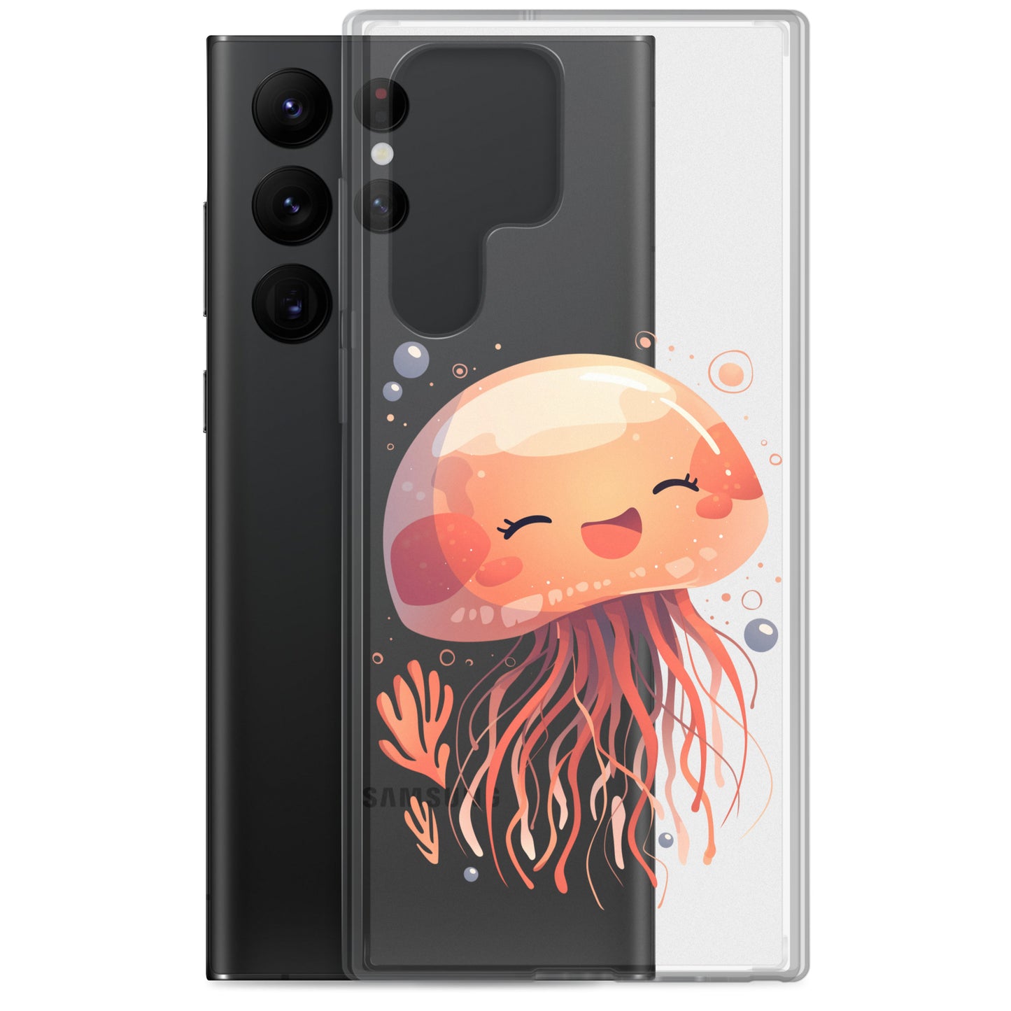 Smiling jellyfish kawaii Clear Case for Samsung®