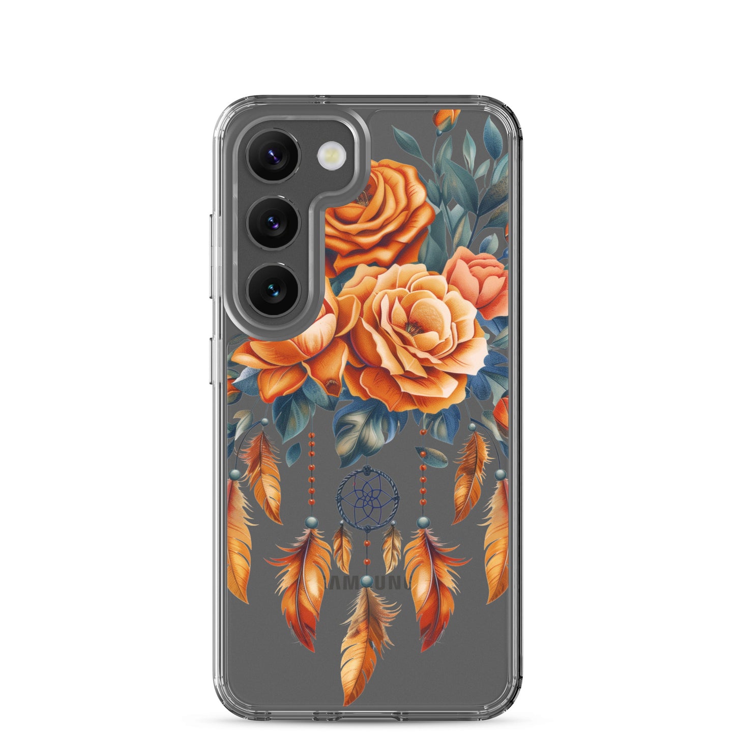 Coque transparente attrape-rêves roses pour Samsung®