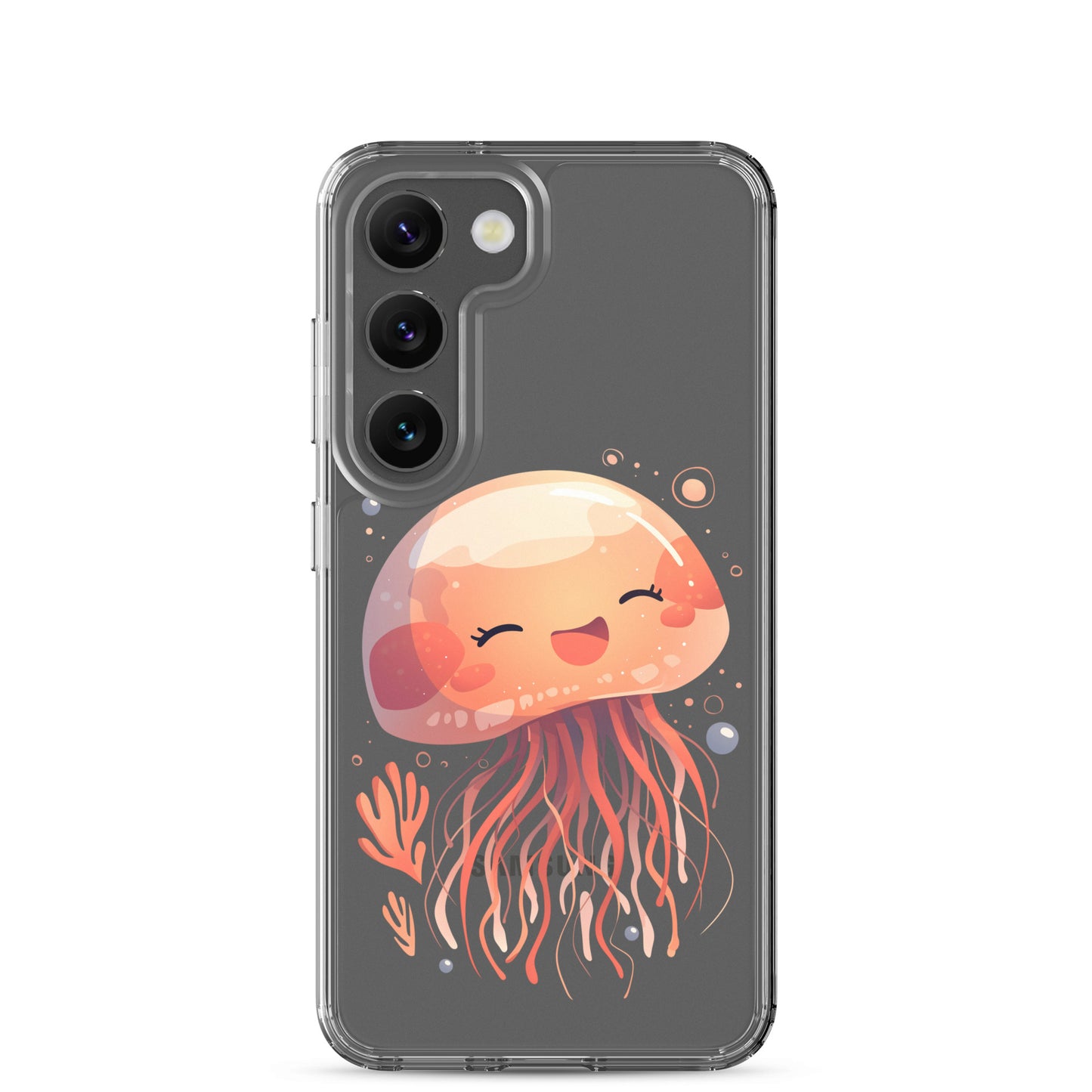 Smiling jellyfish kawaii Clear Case for Samsung®