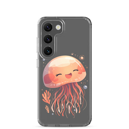 Smiling jellyfish kawaii Clear Case for Samsung®