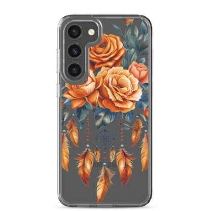 Coque transparente attrape-rêves roses pour Samsung®