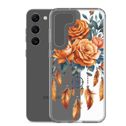 Coque transparente attrape-rêves roses pour Samsung®