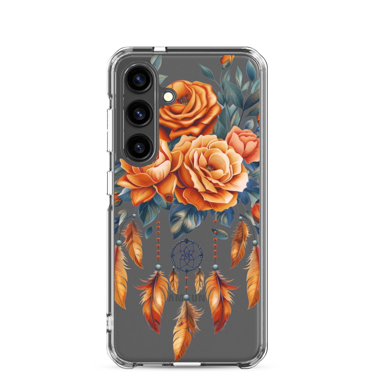 Coque transparente attrape-rêves roses pour Samsung®