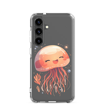 Smiling jellyfish kawaii Clear Case for Samsung®