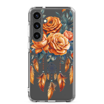 Coque transparente attrape-rêves roses pour Samsung®