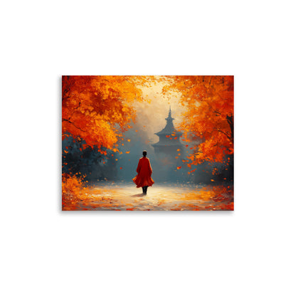 Asian autumn serenity Poster