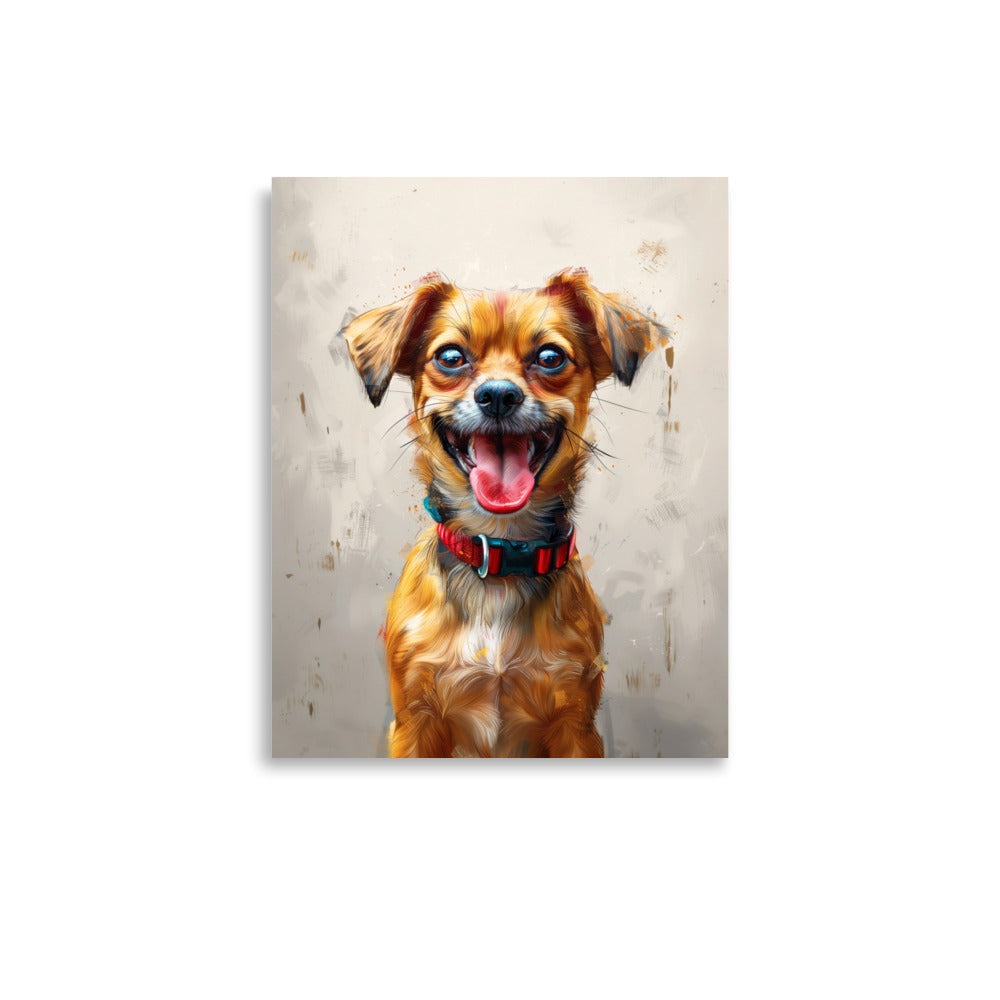 Smiling chihuahua dog Poster