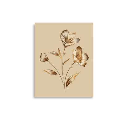 Golden flower bunch Poster