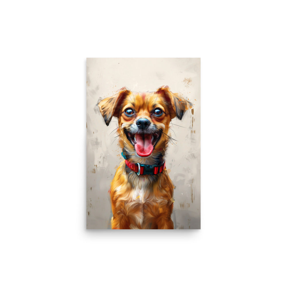 Smiling chihuahua dog Poster