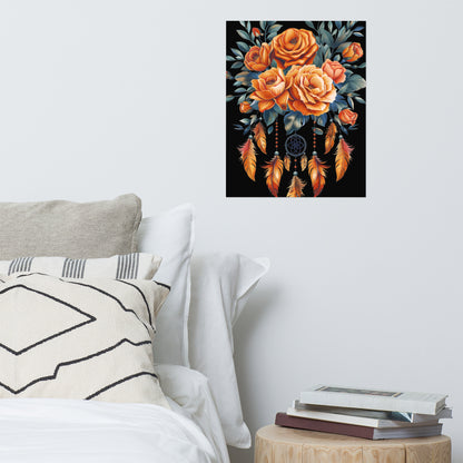 Roses dreamcatcher Poster