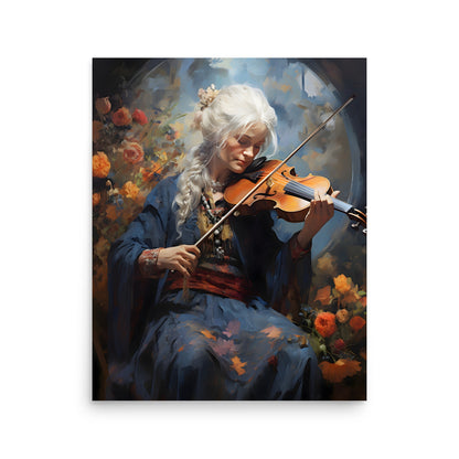 Old lady violin - Poster