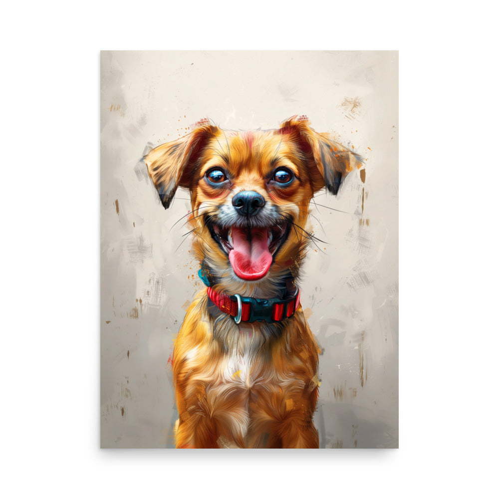 Chien chihuahua souriant Affiche