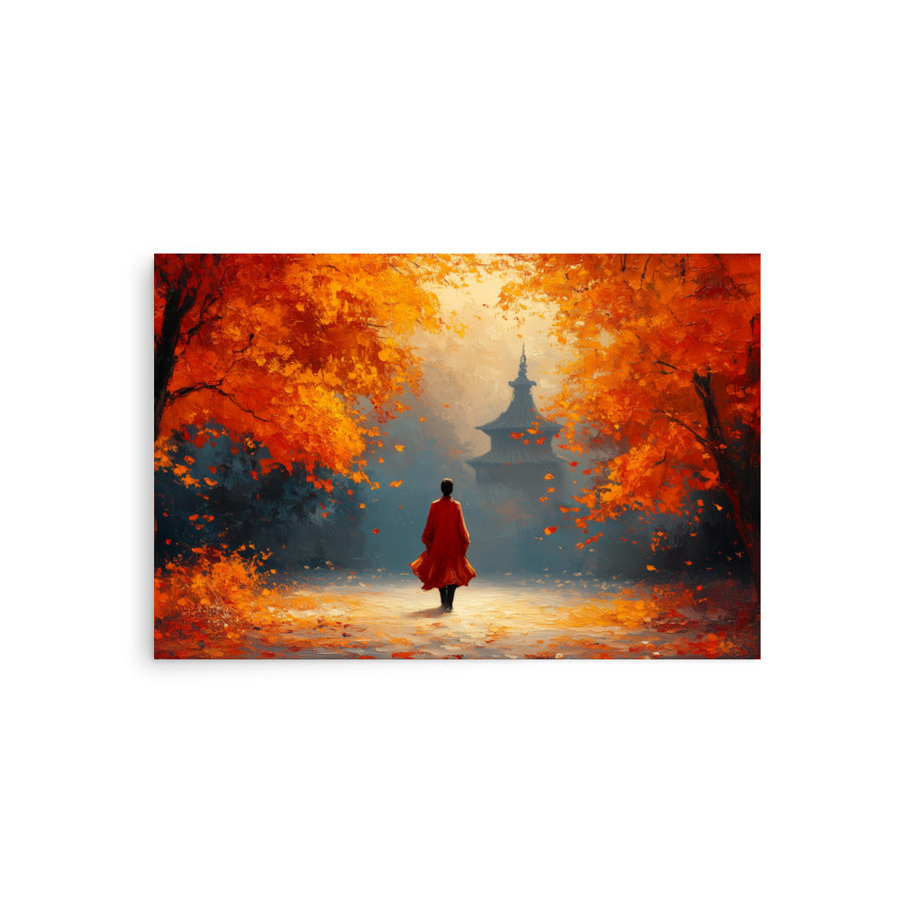 Asian autumn serenity Poster