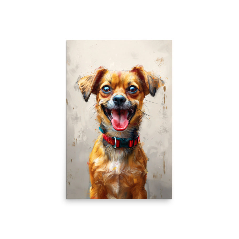 Chien chihuahua souriant Affiche