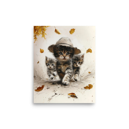 Kitten trio gone exploring Poster