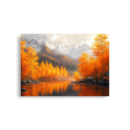 Autumn valley river Poster