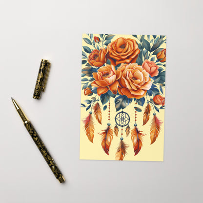 Roses dreamcatcher Greeting card