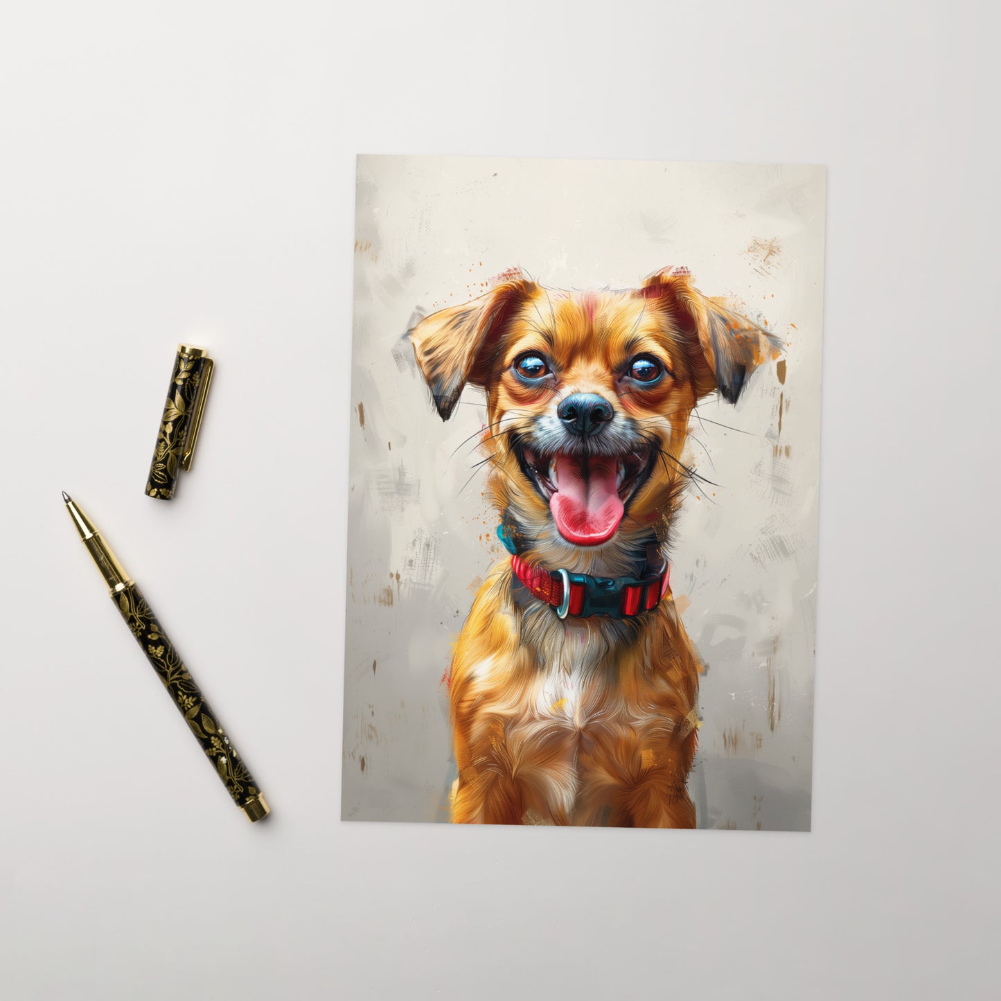 Smiling Chihuahua dog portrait Greeting card