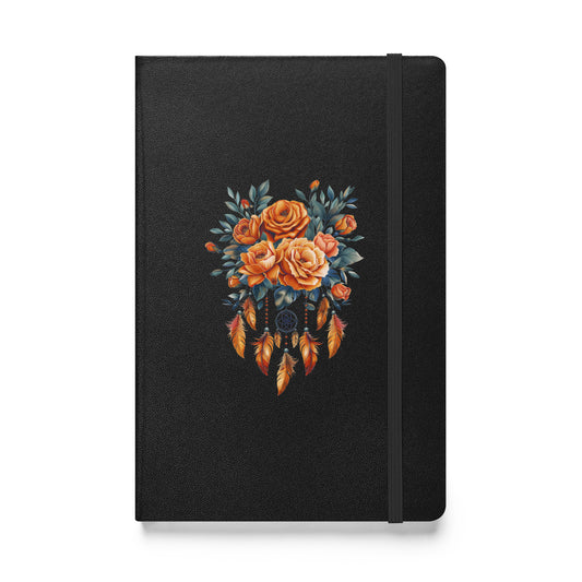 Roses dreamcatcher Hardcover bound notebook