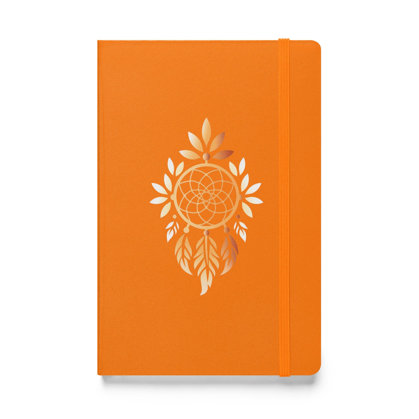 Golden dreamcatcher Hardcover bound notebook