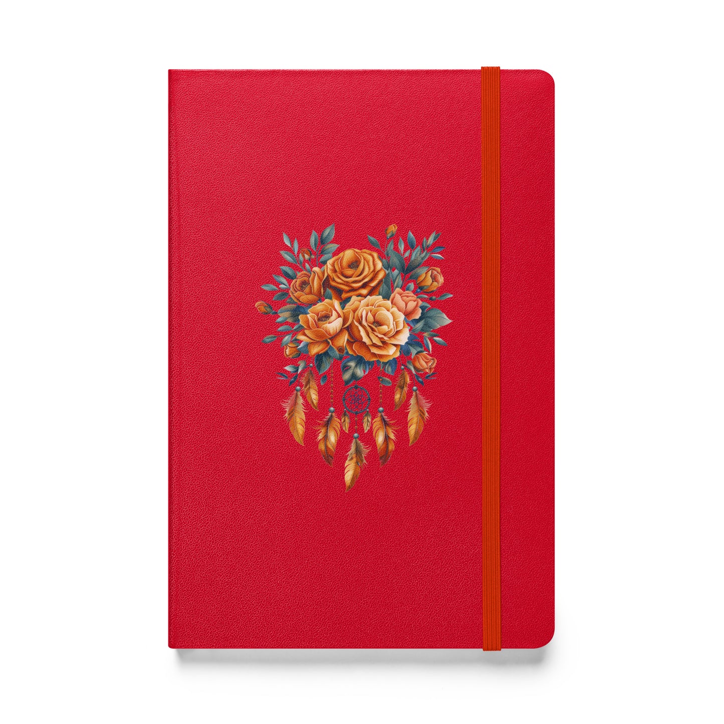 Roses dreamcatcher Hardcover bound notebook